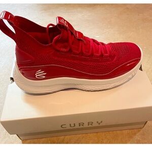 Curry 8 Red Athletic Sneakers M 7.5/W 9